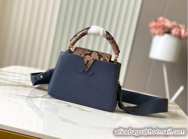 Super Quality Louis Vuitton Capucines Mini N81209 dark blue