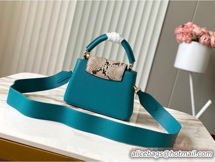 New Design Louis Vuitton Capucines Mini N81209 light blue