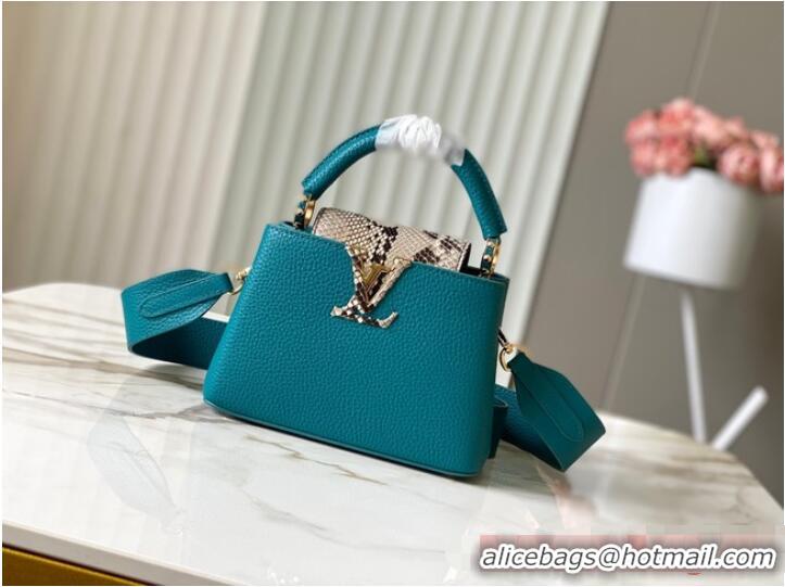 New Design Louis Vuitton Capucines Mini N81209 light blue