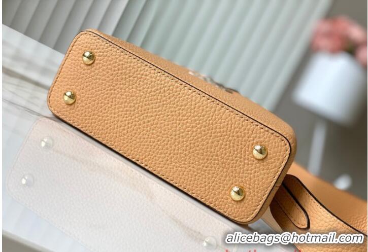 Buy Cheapest Louis Vuitton Capucines Mini N81209 Apricot