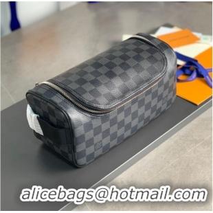 Buy Inexpensive Louis Vuitton Damier Graphite Canvas Toiletry Pouch N47625 Black