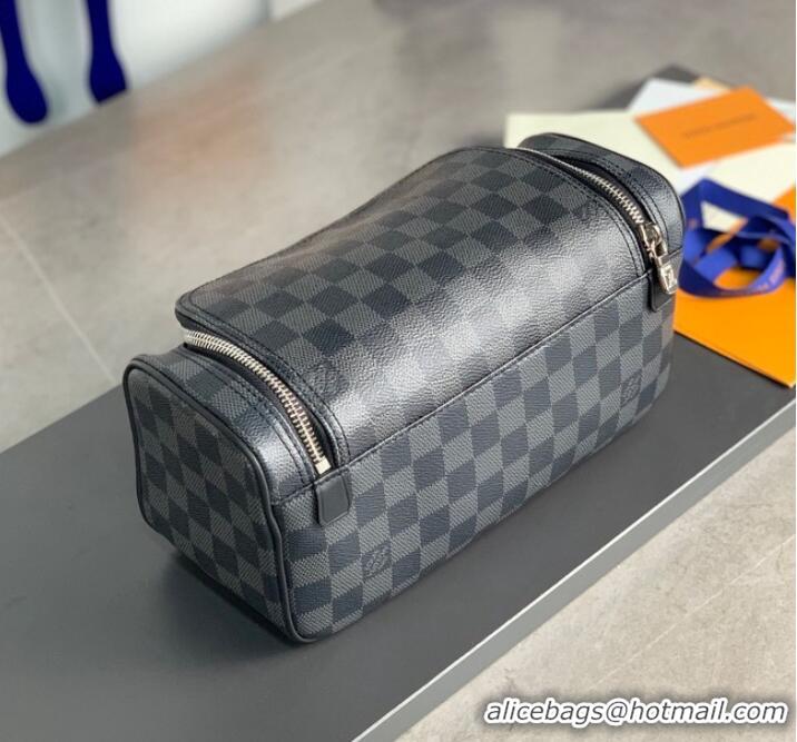 Buy Inexpensive Louis Vuitton Damier Graphite Canvas Toiletry Pouch N47625 Black