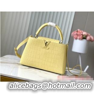 Reasonable Price Louis Vuitton Capucines MM N93419 yellow