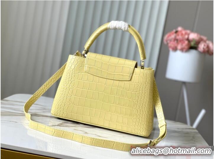 Reasonable Price Louis Vuitton Capucines MM N93419 yellow