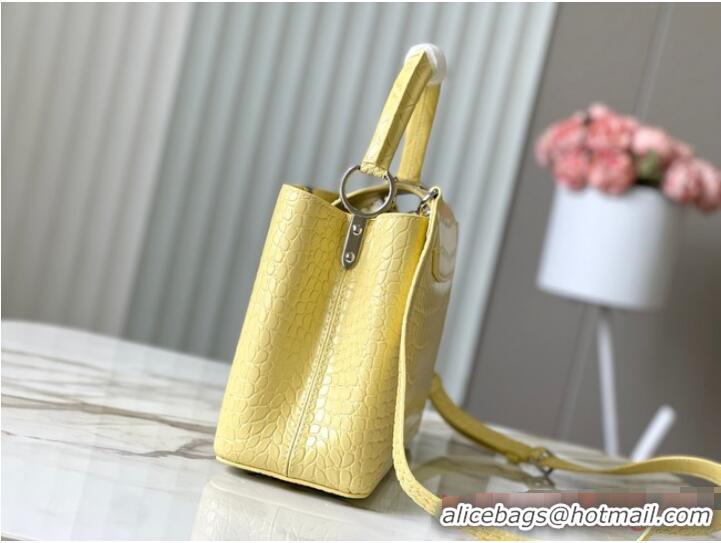 Reasonable Price Louis Vuitton Capucines MM N93419 yellow