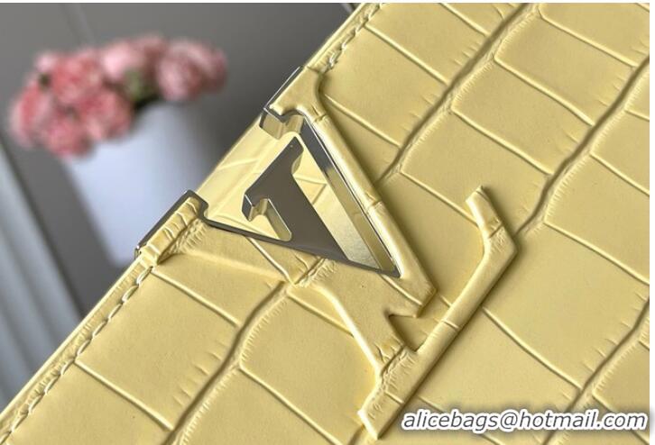 Reasonable Price Louis Vuitton Capucines MM N93419 yellow