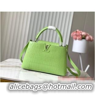 Buy Discount Louis Vuitton Capucines MM N93419 Light Green