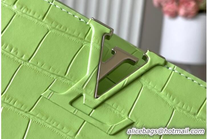 Buy Discount Louis Vuitton Capucines MM N93419 Light Green