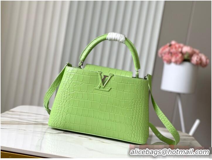 Buy Discount Louis Vuitton Capucines MM N93419 Light Green