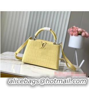 Promotional Louis Vuitton Crocodile Capucines BB N48865 Yellow