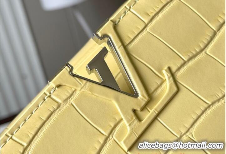 Promotional Louis Vuitton Crocodile Capucines BB N48865 Yellow