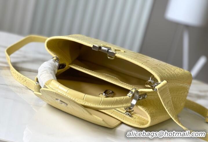 Promotional Louis Vuitton Crocodile Capucines BB N48865 Yellow