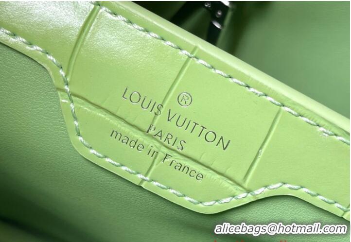 Reasonable Price Louis Vuitton Crocodile Capucines BB N48865 Light Green