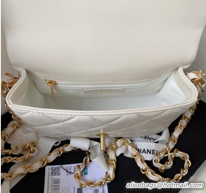 Buy Discount Chanel SMALL FLAP BAG AS4263 WHITE