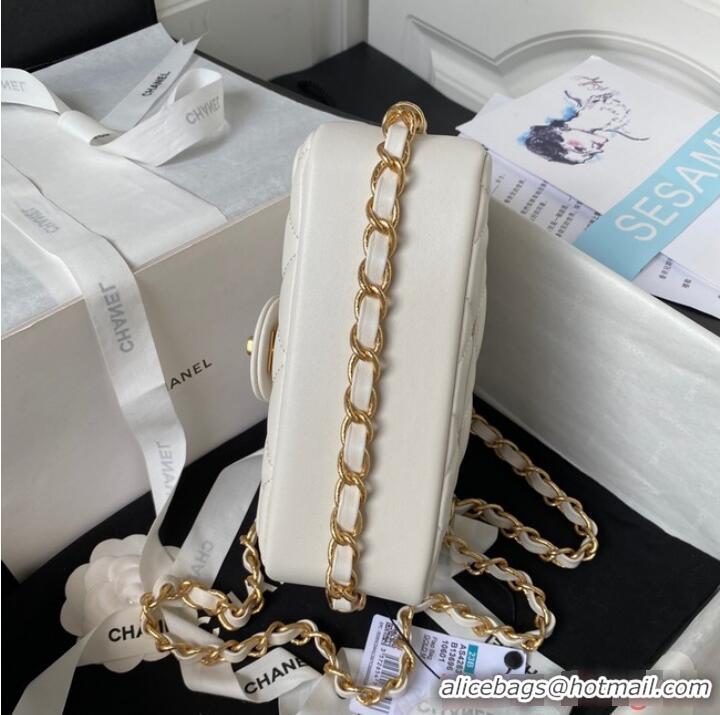 Buy Discount Chanel SMALL FLAP BAG AS4263 WHITE