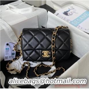 Well Crafted Chanel SMALL FLAP BAG AS4263 BLACK