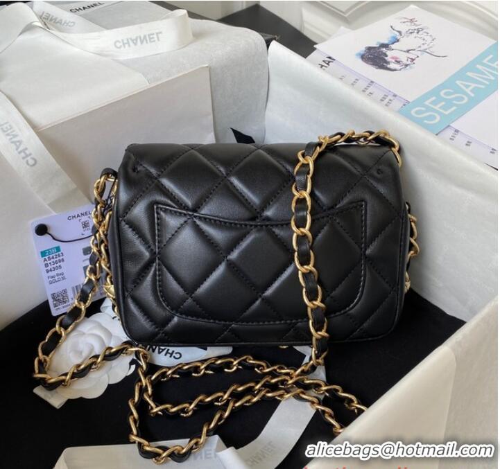 Well Crafted Chanel SMALL FLAP BAG AS4263 BLACK