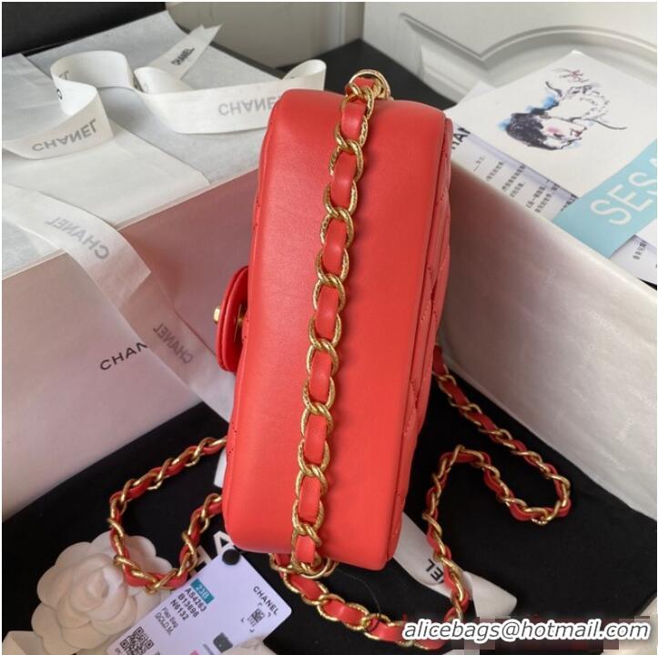 Buy Discount Chanel SMALL FLAP BAG AS4263 RED