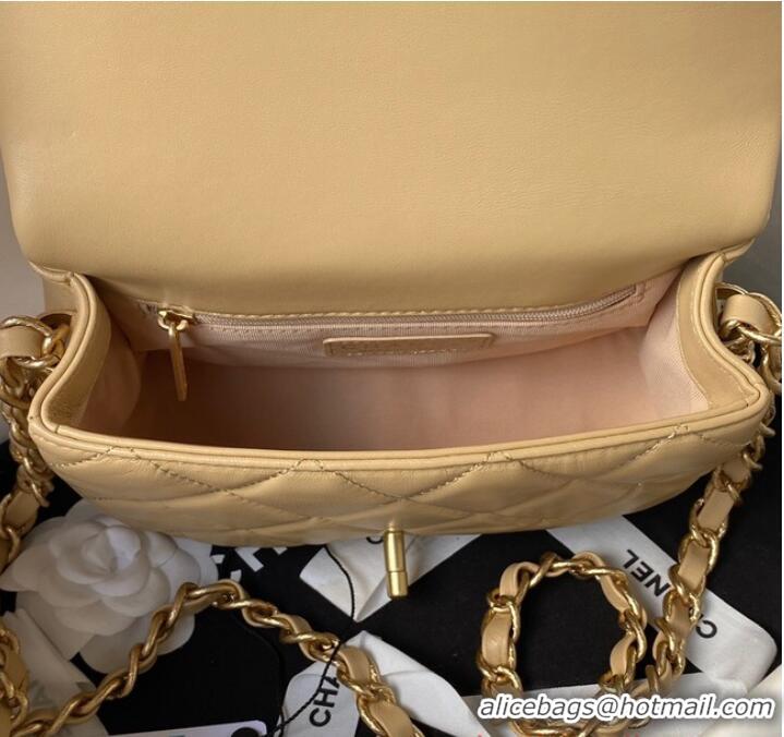 Top Design Chanel SMALL FLAP BAG AS4263 Apricot