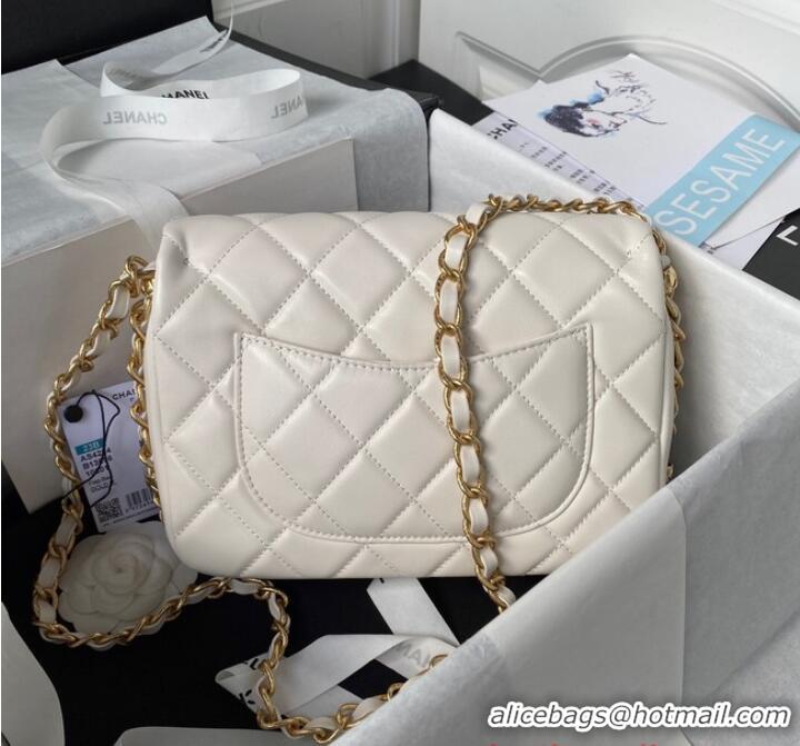 Top Grade Chanel SMALL FLAP BAG AS4264 WHITE