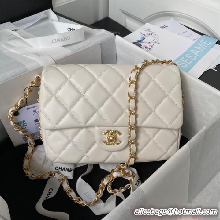 Top Grade Chanel SMALL FLAP BAG AS4264 WHITE