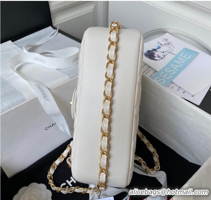 Top Grade Chanel SMALL FLAP BAG AS4264 WHITE