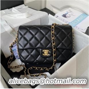 Famous Brand Chanel SMALL FLAP BAG AS4264 Black