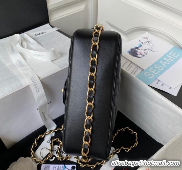 Famous Brand Chanel SMALL FLAP BAG AS4264 Black