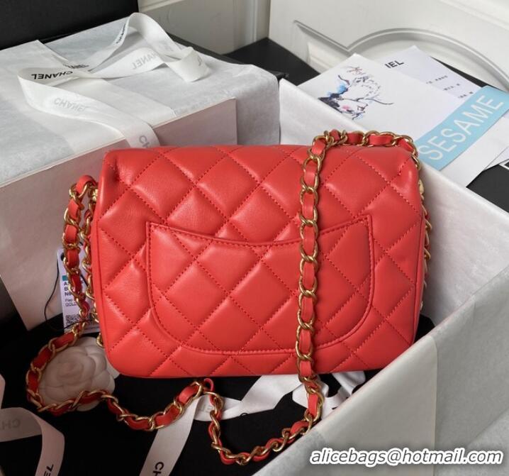 Good Product Chanel SMALL FLAP BAG AS4264 Red