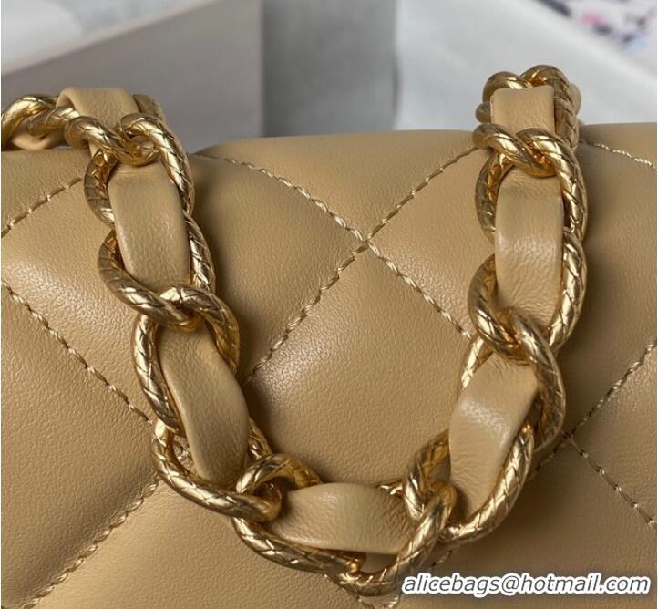 Buy Inexpensive Chanel SMALL FLAP BAG AS4264 Apricot