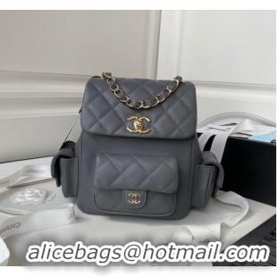 Super Quality Chanel small BACKPACK AS4399 GRAY