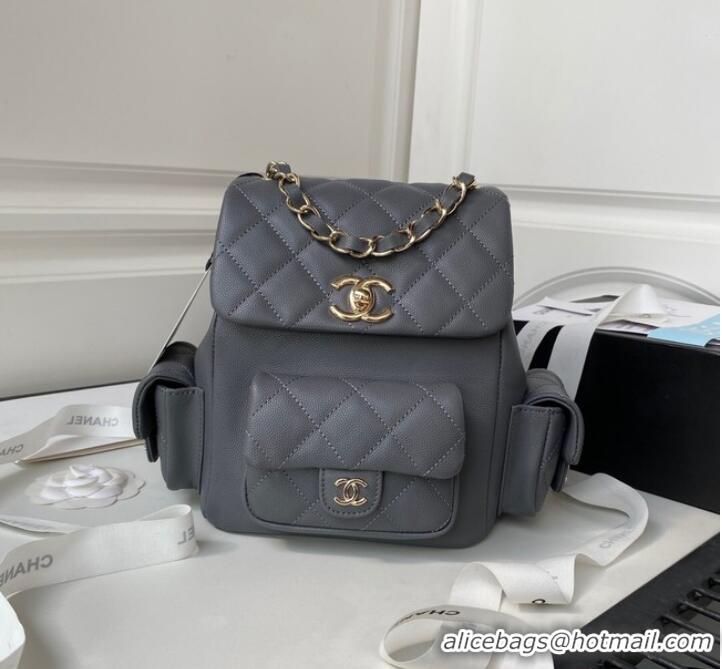 Super Quality Chanel small BACKPACK AS4399 GRAY