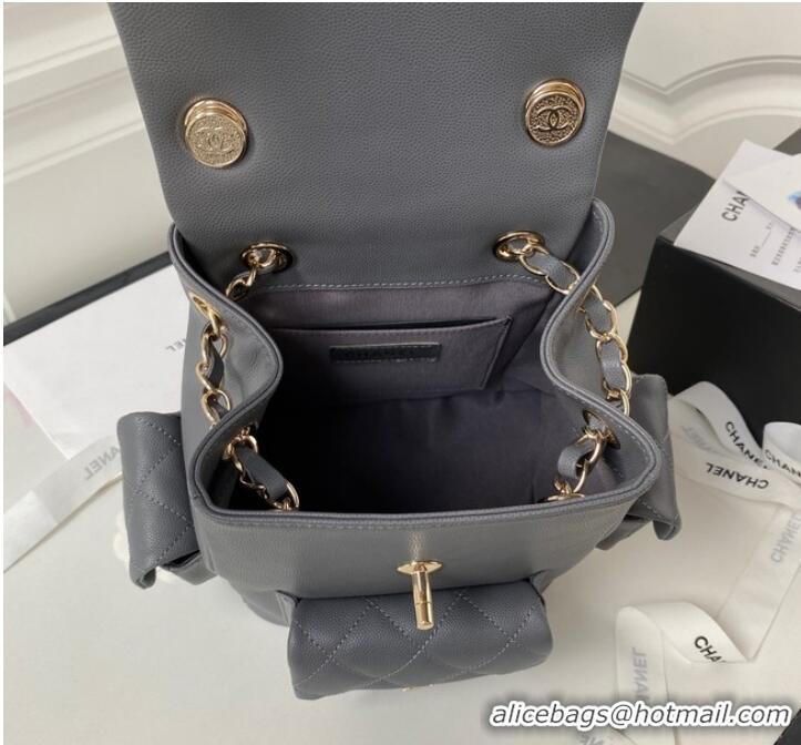 Super Quality Chanel small BACKPACK AS4399 GRAY