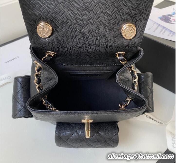 Unique Grade Chanel small BACKPACK AS4398 BLACK