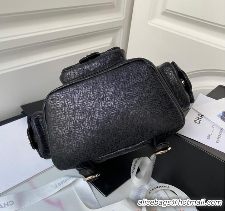 Unique Grade Chanel small BACKPACK AS4398 BLACK