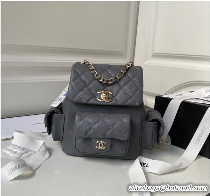 Famous Brand Chanel small BACKPACK AS4398 GRAY