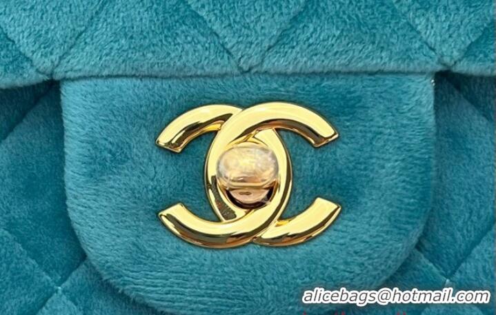 Most Popular Chanel CLASSIC HANDBAG A1112 LIGHT BLUE