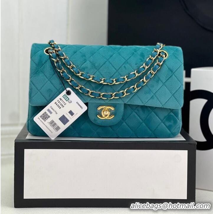 Most Popular Chanel CLASSIC HANDBAG A1112 LIGHT BLUE