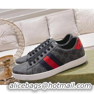 Unique Style Gucci Ace GG Canvas Sneakers Black 012080