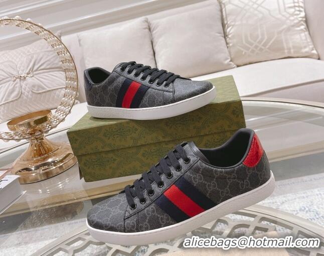 Unique Style Gucci Ace GG Canvas Sneakers Black 012080