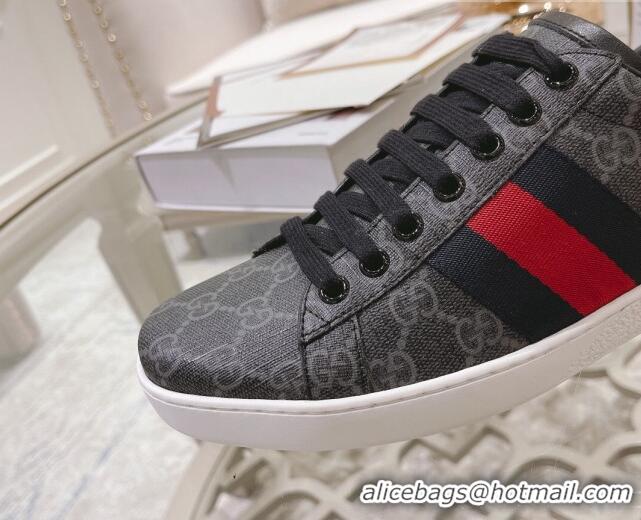 Unique Style Gucci Ace GG Canvas Sneakers Black 012080