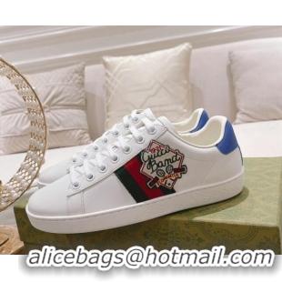 Best Product Gucci Ace Leather Sneakers GUCCI BAMD White 012090