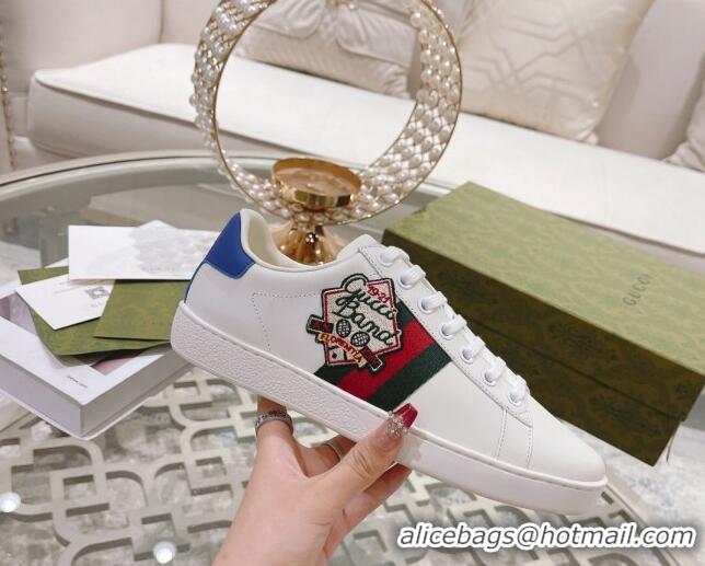 Best Product Gucci Ace Leather Sneakers GUCCI BAMD White 012090