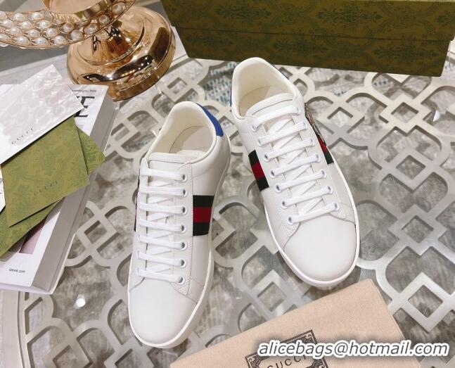 Best Product Gucci Ace Leather Sneakers GUCCI BAMD White 012090