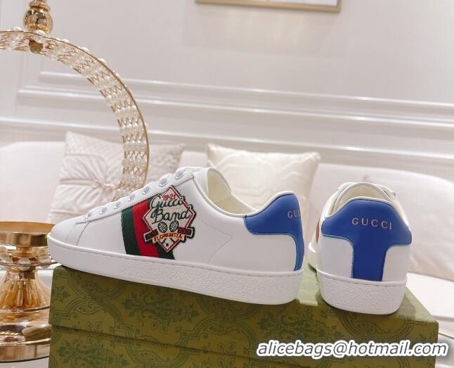 Best Product Gucci Ace Leather Sneakers GUCCI BAMD White 012090