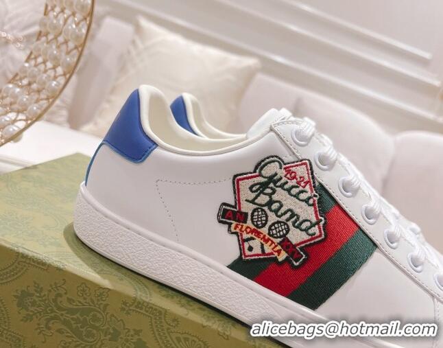 Best Product Gucci Ace Leather Sneakers GUCCI BAMD White 012090