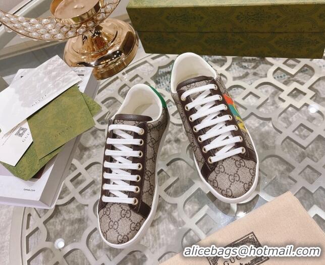 Top Grade Gucci Ace GG Canvas Sneakers NOT FAKE Beige 012091