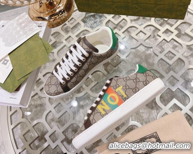 Top Grade Gucci Ace GG Canvas Sneakers NOT FAKE Beige 012091