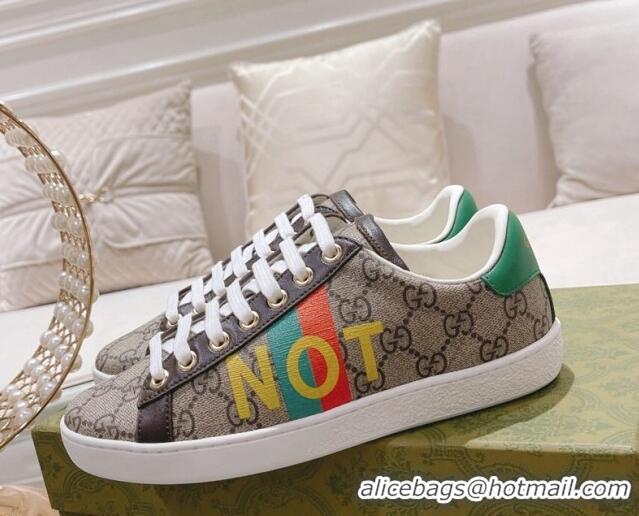 Top Grade Gucci Ace GG Canvas Sneakers NOT FAKE Beige 012091