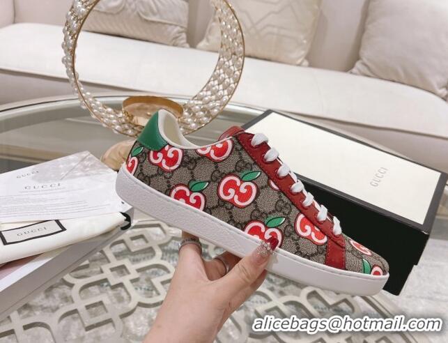 Charming Gucci Ace GG Canvas Sneakers APPLES 012096